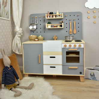 Meppi Cocina infantil Copenhagen, gris