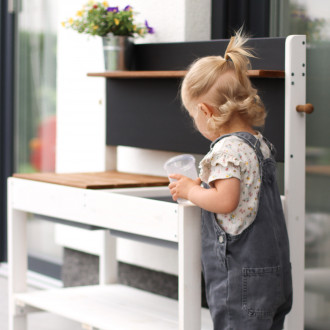 Meppi  modderkeuken Kleine tuinman, wit - bruin