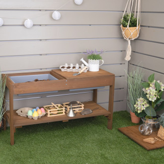 Meppi extension for mud kitchen Little Gardener - brown