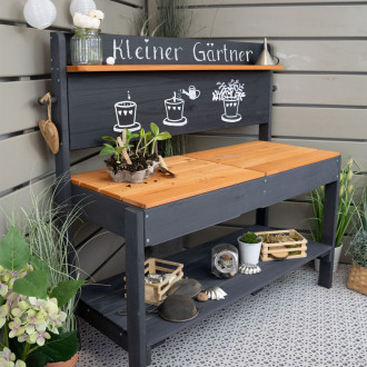 Meppi mud kitchen Little gardener anthracite