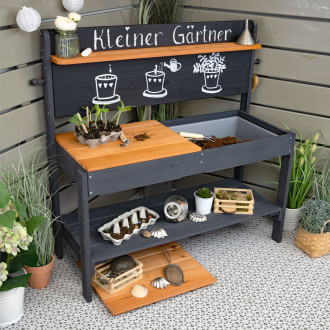 Meppi mud kitchen Little gardener anthracite