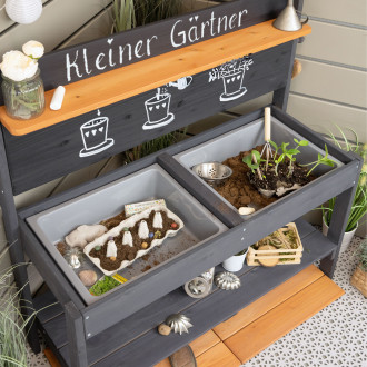 Meppi mud kitchen Little gardener anthracite