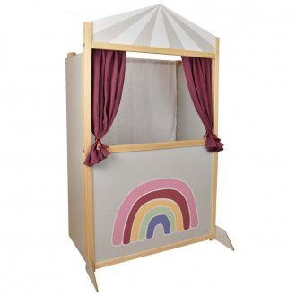 Meppi puppet theater rainbow berry / gray