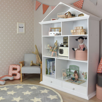 Meppi casa de muñecas / estante de madera
