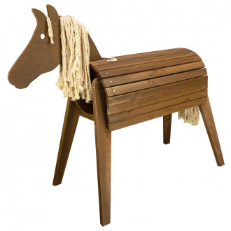 Meppi cheval en bois pour le jardin