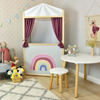 Meppi puppet theater rainbow berry / gray