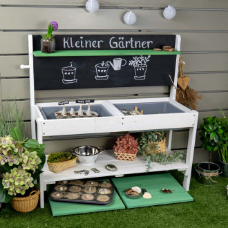 Meppi mud kitchen Little gardener white / green