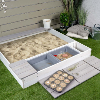 Meppi sandpit Laboe white / gray