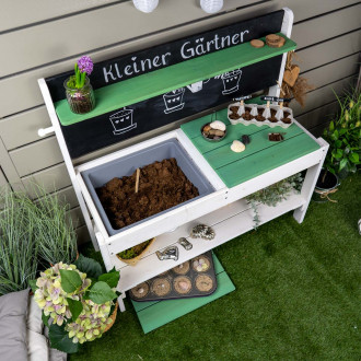 Meppi mud kitchen Little gardener white / green