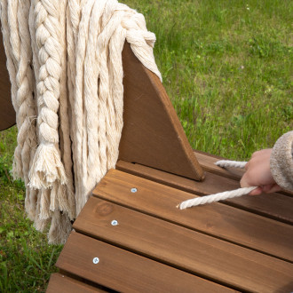 Meppi cavallo in legno per giardino