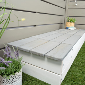 Meppi sandbox Sandbank - white / grey