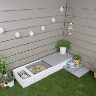 Meppi sandbox Sandbank - gris blanco