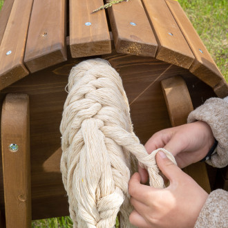 Meppi caballo de madera para el jardín