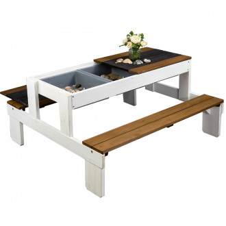 Meppi dinette Stralsund bianco / marrone