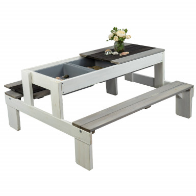 Meppi dinette Stralsund bianco / grigio